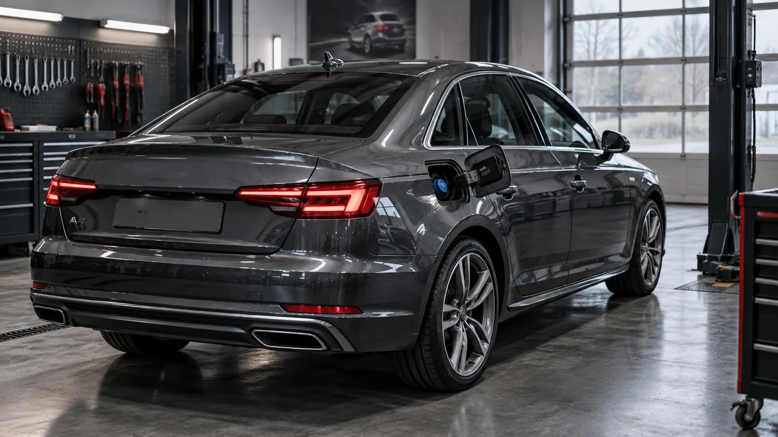 Audi A4 için AdBlue kontrol sahnesi
